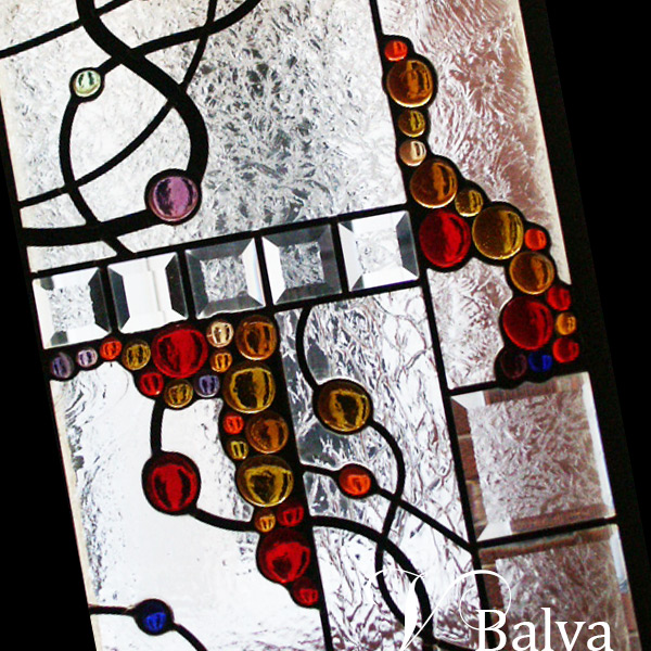 Spiral Resiliency - stained and leaded glass panels